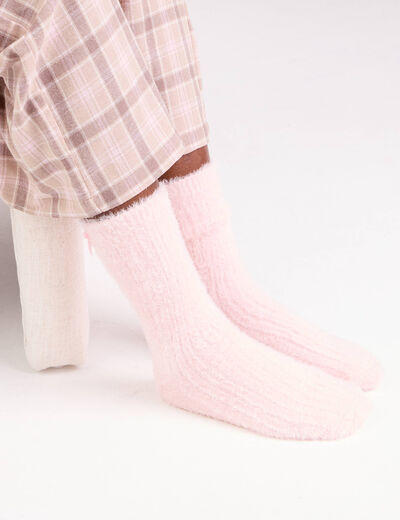 Bo&icirc;te cadeau chaussettes fantaisie rose clair femme