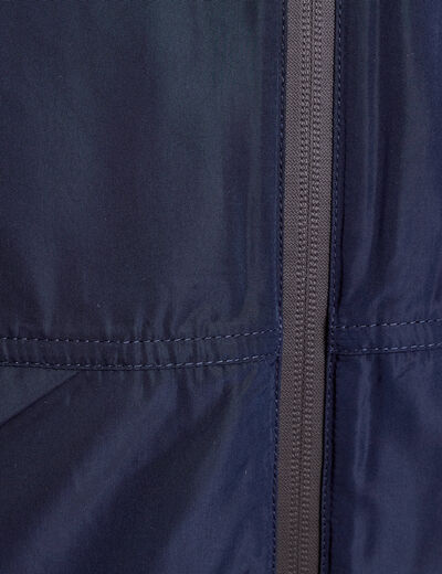 Parka déperlante 2-en-1 bleu marine femme