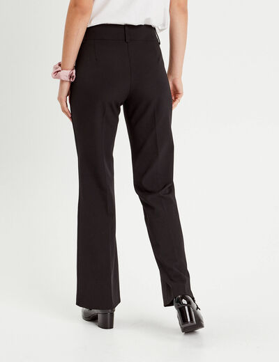 Pantalon flare noir femme