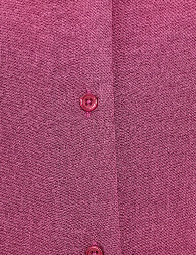 Chemise manches courtes prune femme