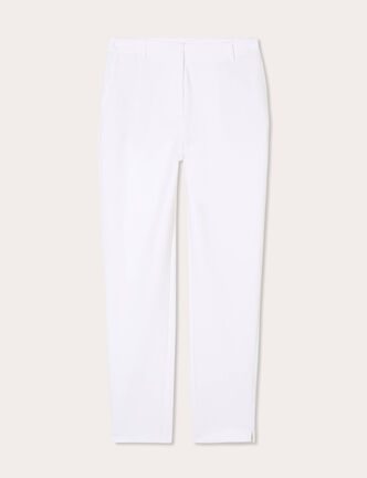 Pantalon slim blanc femme