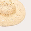 Chapeau d'été tressé sable femme