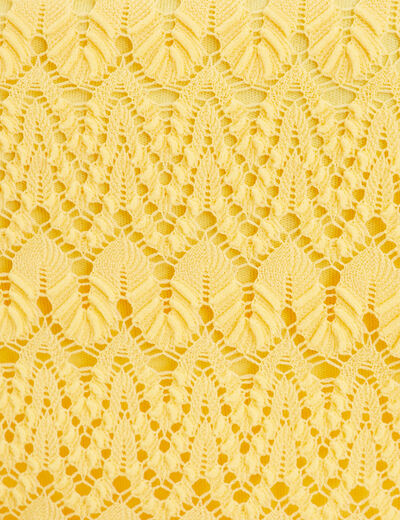 Débardeur aspect crochet jaune pastel femme