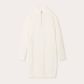 robe pull droite camionneur ecru femme Robe pull droite camionneur ecru femme
