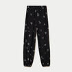 Pantalon large en voile taille standard noir femme