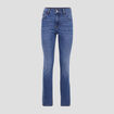 Jeans droit taille haute denim stone femme