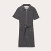 Robe droite zippée noir femme