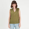 Blouse sans manches vert femme