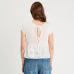 T-shirt manches courtes blanc femme