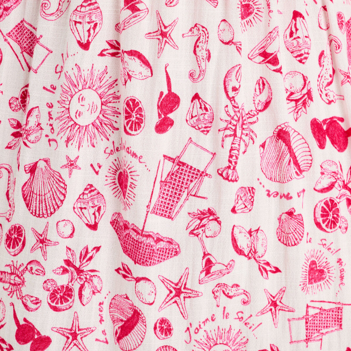 Robe longue évasée smockée rose fushia femme | Vibs