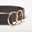 Ceinture avec boucle noir femme