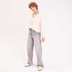 Blouse manches longues ecru femme