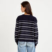 Gilet manches longues bleu marine femme