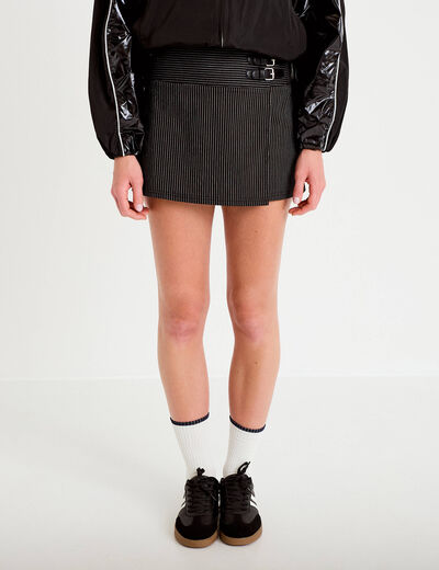 Jupe-short courte noir femme