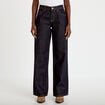 Jeans droit taille basse denim brut clean femme
