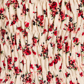 Débardeur smocké brodé blanc femme