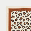 Foulard effet satin&eacute; ecru femme