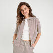 Chemise manches courtes noir femme