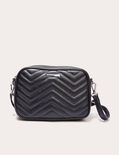 Sac matelassé irisé noir femme