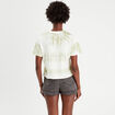 T-shirt manches courtes vert kaki femme