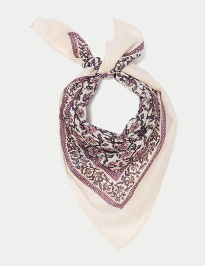 Foulard ecru femme