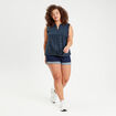 Blouse sans manches bleu marine femme