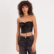 Bustier sequins noir femme