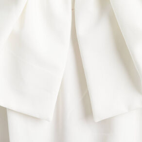 Crop top avec noeud ecru femme
