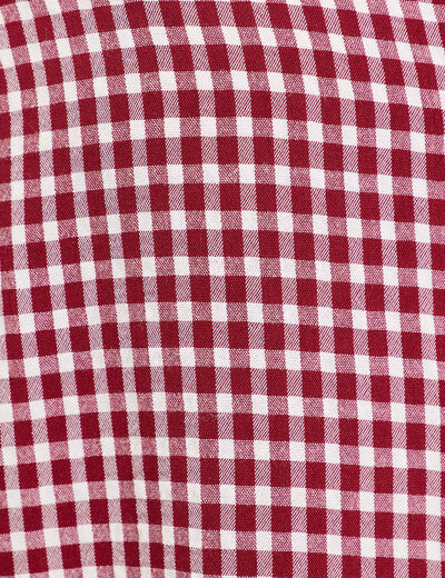 Blouse col claudine bordeaux femme
