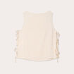 Débardeur noeuds côtés beige femme