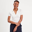 T-shirt manches courtes ecru femme