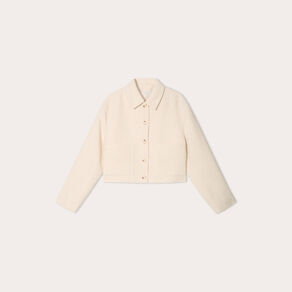 veste boutonnee tweed beige femme Veste boutonnée tweed beige femme