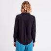 Chemise manches longues noir femme