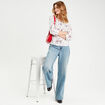 Chemise manches 3/4 blanc femme