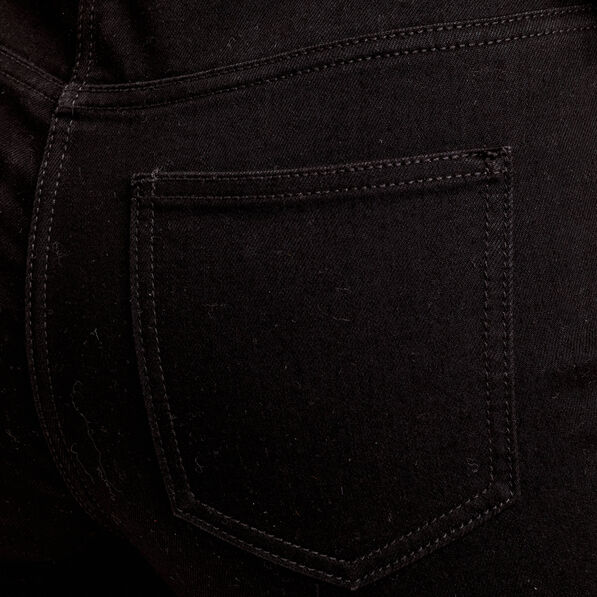 Jeans capri denim noir femme