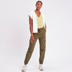 Pantalon cargo slim vert foncé femme