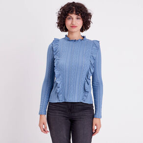 blouse manches longues bleu clair femme Blouse manches longues bleu clair femme