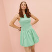 Robe boule 2 en 1 vert femme