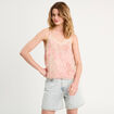 Caraco bretelles fines blanc femme