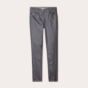 pantalon skinny enduit gris fonce femme Pantalon skinny enduit gris foncé femme