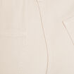 Pantalon slouchy ceinturé ecru femme