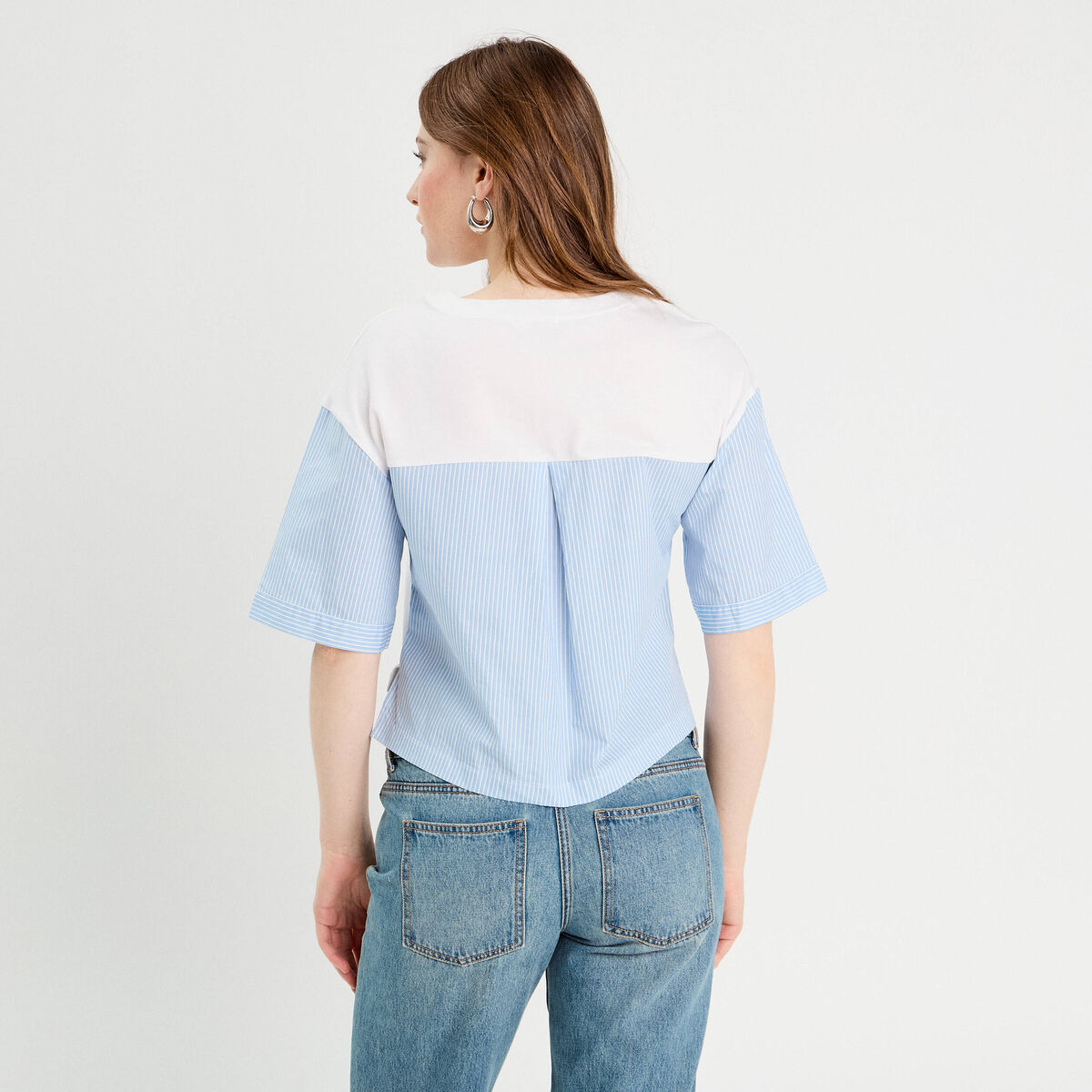 T-shirt oversize ecru femme