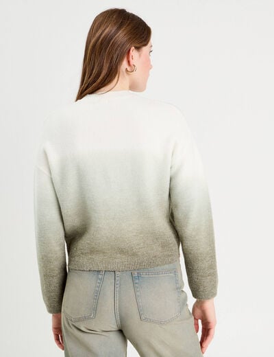 Pull manches longues vert pastel femme