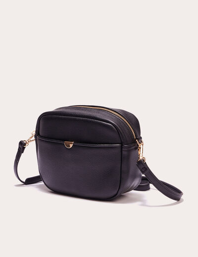 Sac bandoulière carré noir femme