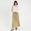 Débardeur macramé franges ecru femme