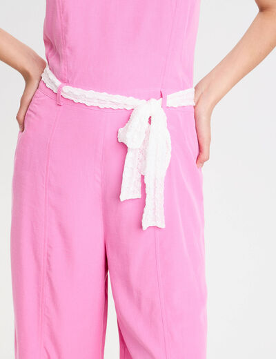 Combinaison rose femme