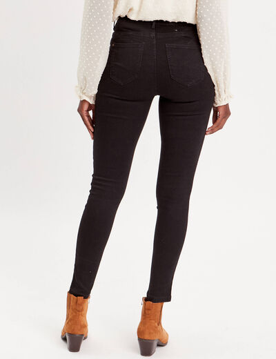 Jeans skinny taille standard noir femme