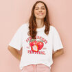 T-shirt manches courtes ecru femme
