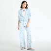 Chemise oversize brod&eacute;e Bridgerton bleu clair femme