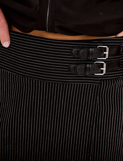 Jupe-short courte noir femme